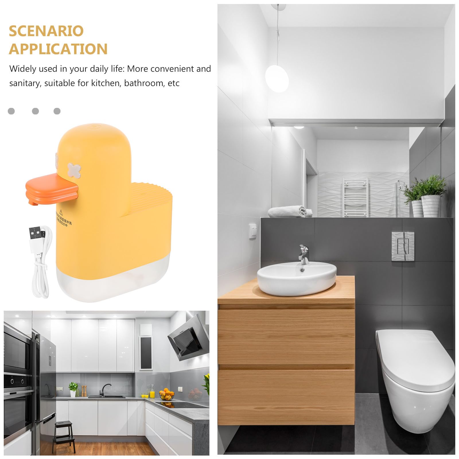 Dispensador de Jabón Automático de Escritorio para Cocina, Estilo