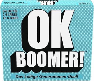 Goliath OK Boomer!, Kartenspiel ab 14 Jahren, Gesellschaftsspiel für Spieleabend für 2 bis 8 Spieler