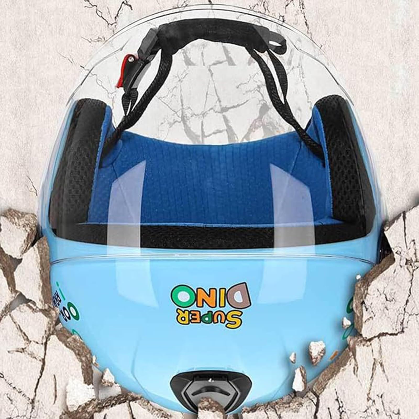 Casco Moto Jet Per Bambini Con Visiera Casco Moto Mezza Faccia 3/4 Casco Per Ragazzi E Ragazze Ciclomotorecaschi 3-14 Anni Omologato ECE D,48-55CM