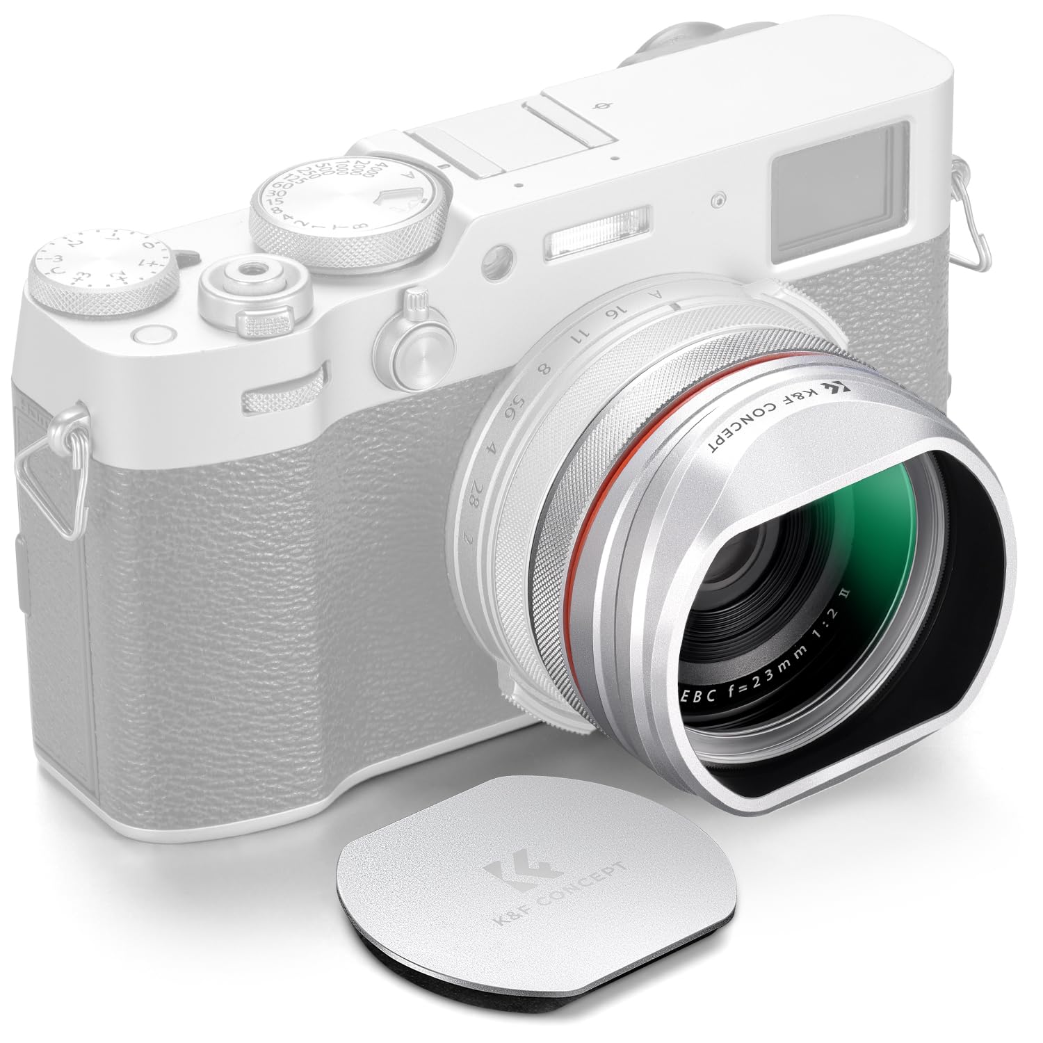 K&F CONCEPT Filtre UV Bouchon Pare-Soleil Compatible avec Fujifilm X100
