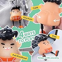 Vista 4 de Angel's Wonderland Juguetes Antiestrés de Recogida de Espinillas Saltarinas en Color Negro como Regalos para el Día de San Valentín, Favores