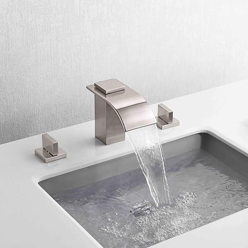 Miniatura 9 de sumerain Cascada 8 pulgadas grifo de lavabo de baño de 3 agujeros acabado cromado