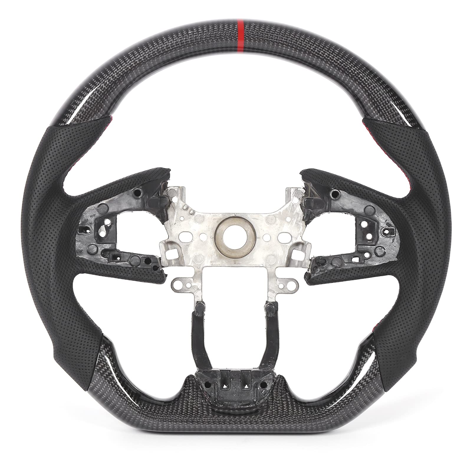 Volant en Fibre de Carbone, Coutulature en Cuir perforé Couture à Débit Rapide Volant avec un Fond Plat D Conception de Course pour FC 2016-2021