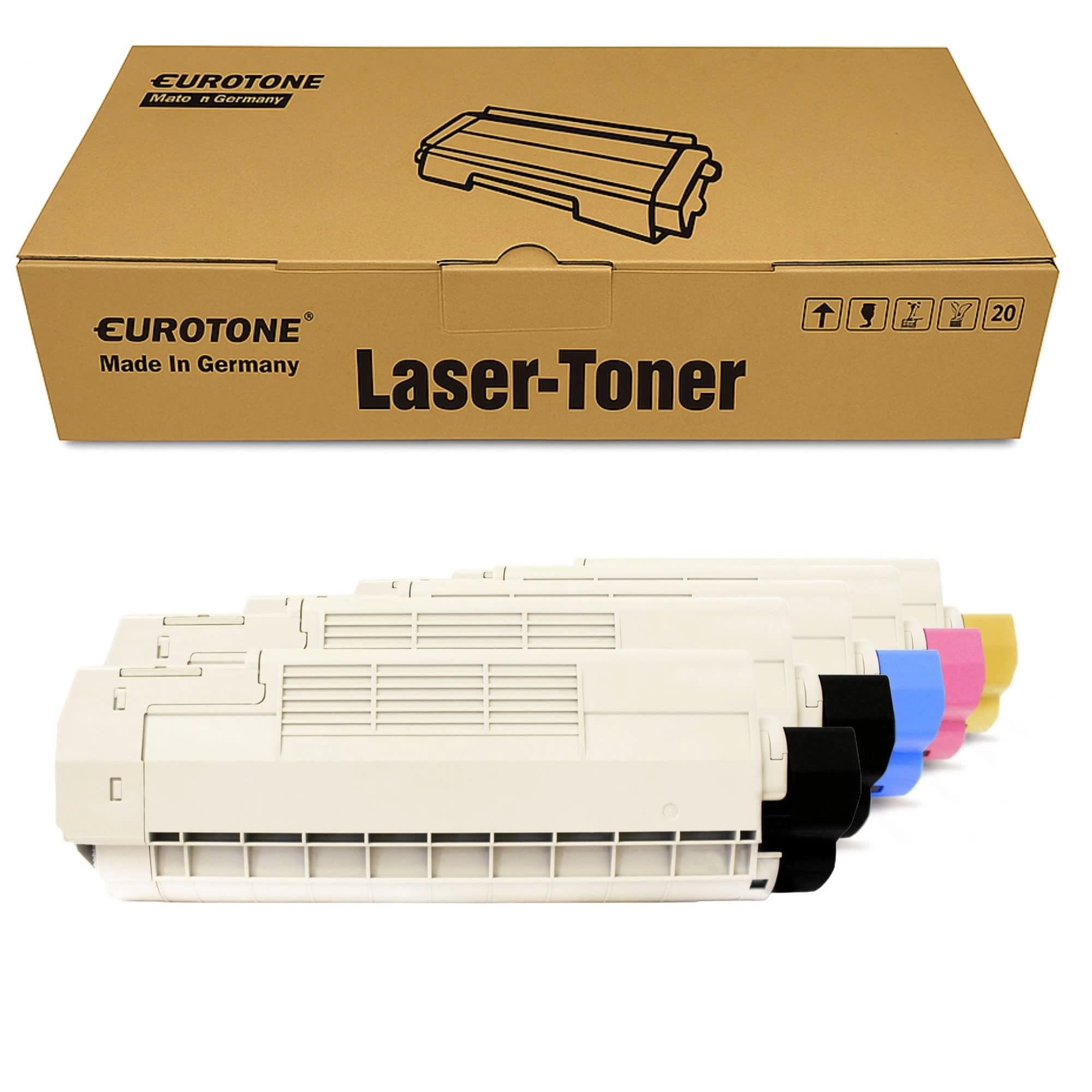 Eurotone 5X Toner kompatybilny z Oki ES6410DN ES6410 zastępuje zestaw czarny niebieski czerwony żółty