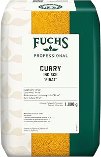 Fuchs Professional - Curry indisch "Pirat" | Zum Würzen von Saucen und Fleischgerichten | Profi-Qualität für Großverbraucher und Gastronomie | 1 kg im großen Beutel