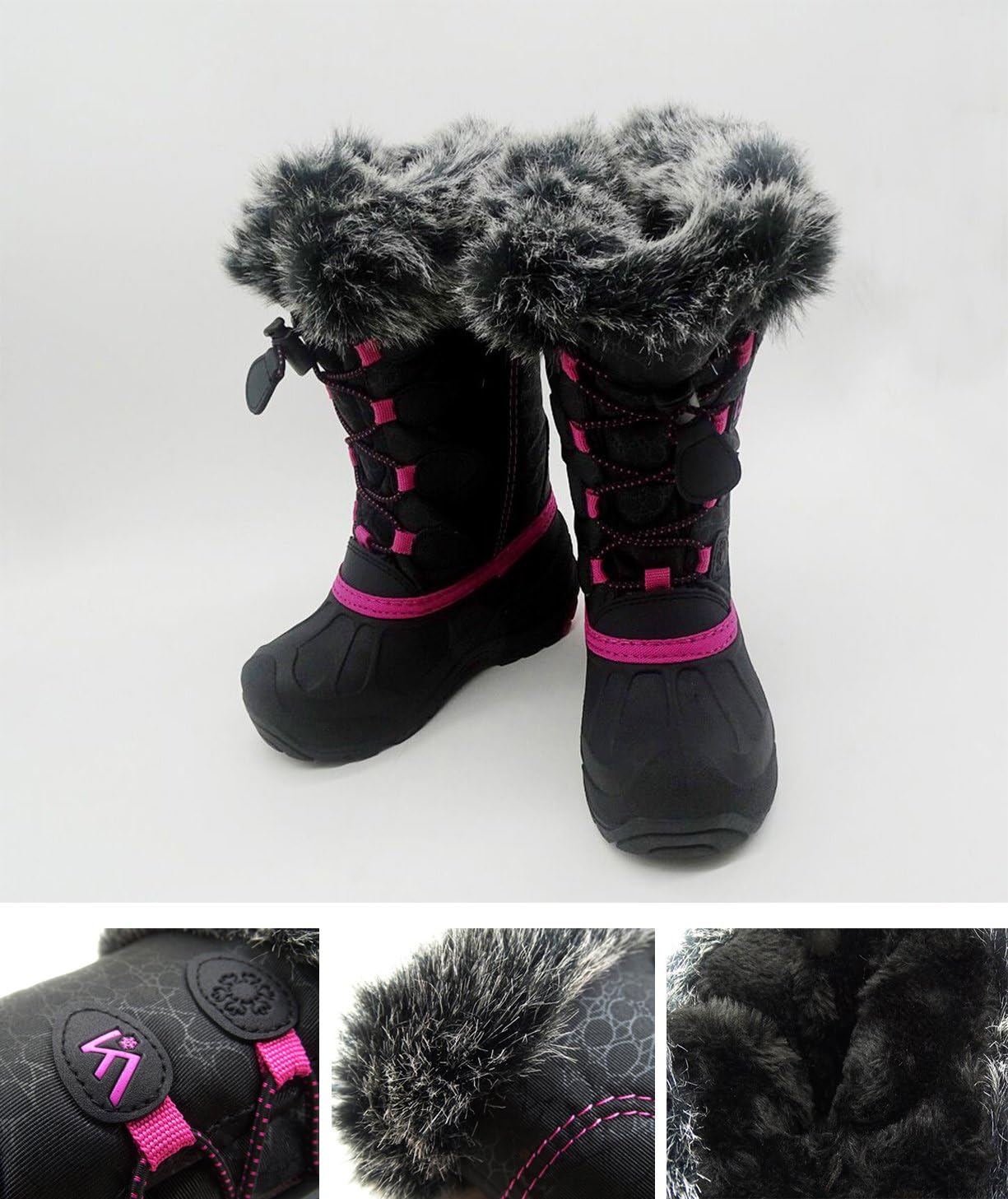 Snow Boots for Kids Waterproof Durable and Slip Resistant Winter Snow Boots for Boys and Girls with Insulated Fleece Lining Perfect for Snowy Adventures Ideal Snow Boots toddler to Keep Feet Warm and Dry