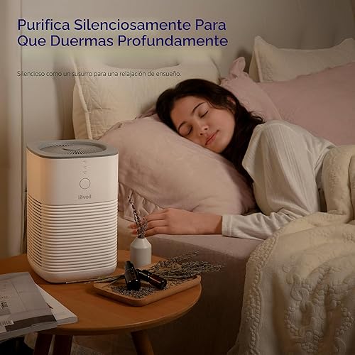 Miniatura 5 de LEVOIT Purificador de Aire para Casa Dormitorio, AHAM VERIFIDE, Filtro Purificador de Habitaciones Pequeñas con Esponja de Fragancia para Humo