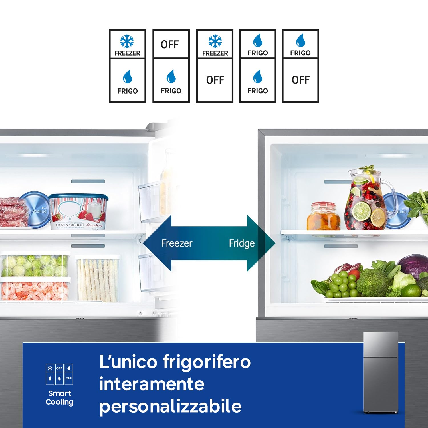 FRIGO 2P. 530LT L79CM CE.E NOFROST INV WIFI M.INOX