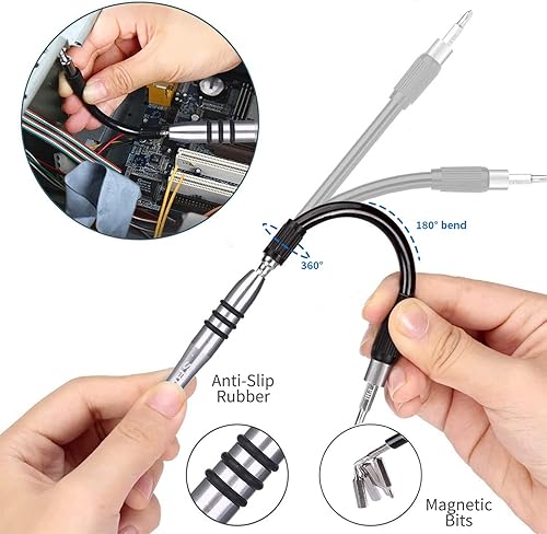 Miniatura 4 de Kit de herramientas de reparación de computadora, herramienta de apertura de laptop, herramienta de reparación profesional de PC 135 en 1, con 98