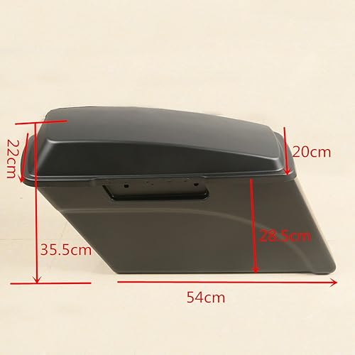 Miniatura 3 de XMT-MOTO - Alforjas rígidas para maletero y tapa para Harley Davidson todos los modelos Touring incluyendo Road Glide, Road King, Ultra, Street