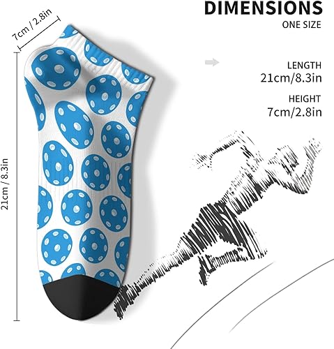 Miniatura 4 de devor Calcetines para hombre, calcetines para hombre, calcetines tobilleros humor, calcetines de pelleball, Blanco