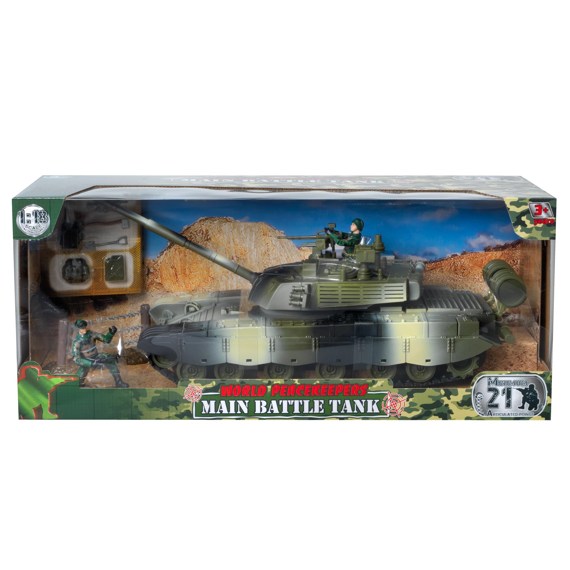 Peterkin - World Peacekeepers - Figurine de Guerre - Tank