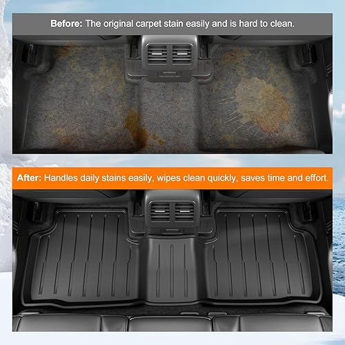 Vista 3 de powoq Tapete de combustible compatible con Ford Escape Cargo Mat 2020-2025 TPE para todo tipo de clima, repuesto para Ford Escape 2020-2023 2024