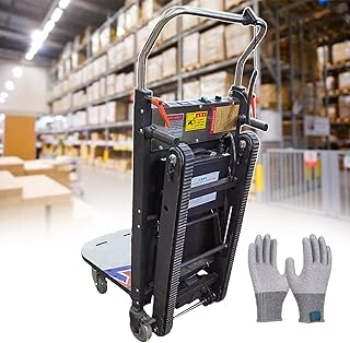 Elektrischer Treppensteiger Mit Raupenantrieb, Tragkraft 260 KG, Faltbarer Treppensteiger, Abnehmbarer 12-Ah-Akku, 1800 Stufen, Für Familienumzüge, Mit Anbindeseil