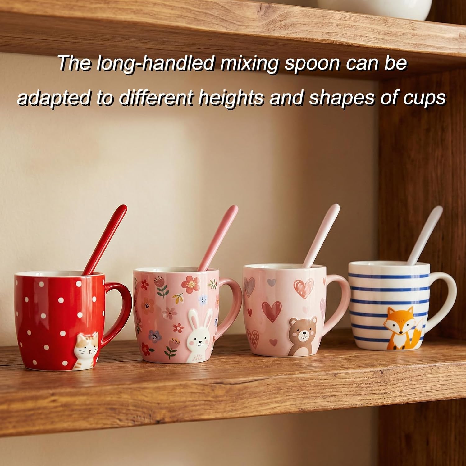24 Pcs 7.5" Plastic Iced Tea Spoons, Colorful Teaspoons Long Handle Mixing Spoons for Smoothies, Coffee, Cocktails (8 Colors)