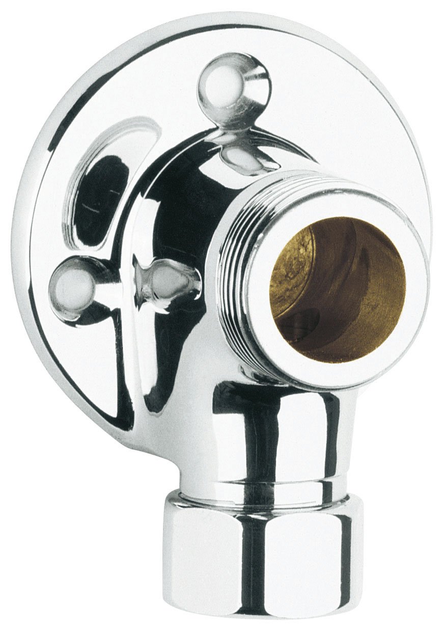 GROHE 18862000 arrière-Plaque murale coudé 1/2 x 3/4 Chrome Lot de 2