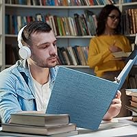 Vista 8 de Vienrose Carpeta de 3 Anillos de 1 Pulgada con Anillos Redondos con Cubierta de Tela de Lino, Se Adapta a Papel de 8.5 x 11 Pulgadas, Organizador