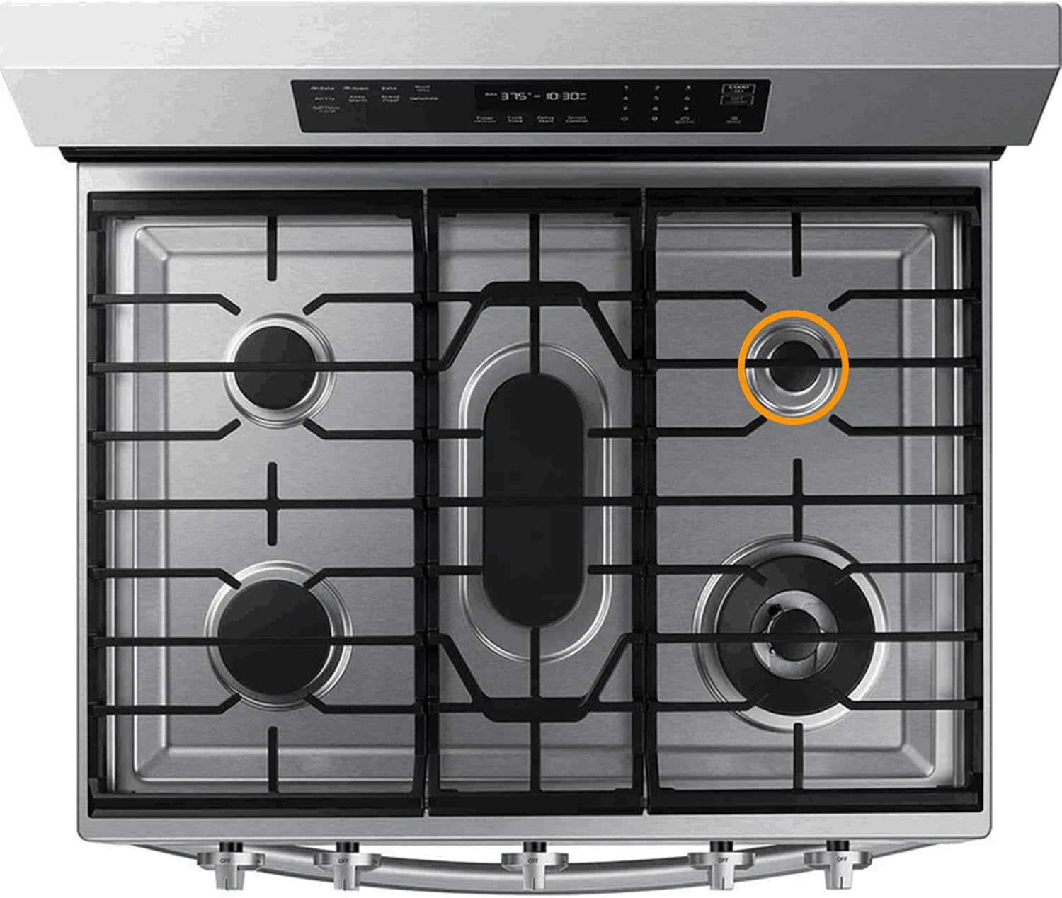 Allstare DG62-00111A Surface Small Burner Cap Replacement for Samsung Gas Range Parts 1.7 In NX58H5600SS/AA NX60T8311SS/AA NX60A6511SS/AA Samsung Gas Stove Burner Cap Hat DG62-0071A Range Burner Cap