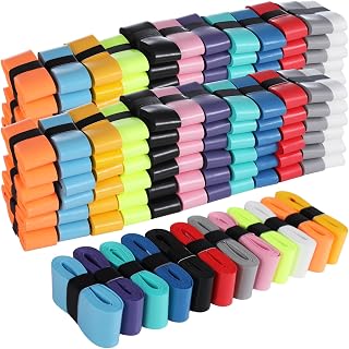 OMISTAR 120 PCS Tennis Racket Overgrips, 12 Colors Badminton Racket Overgrip Bulk, Soft Tennis Racket Grip Tape, Anti-Slip and Absorbent Grip Tape for Pickleball Racquets, Bike Handlebar, Fishing Rod