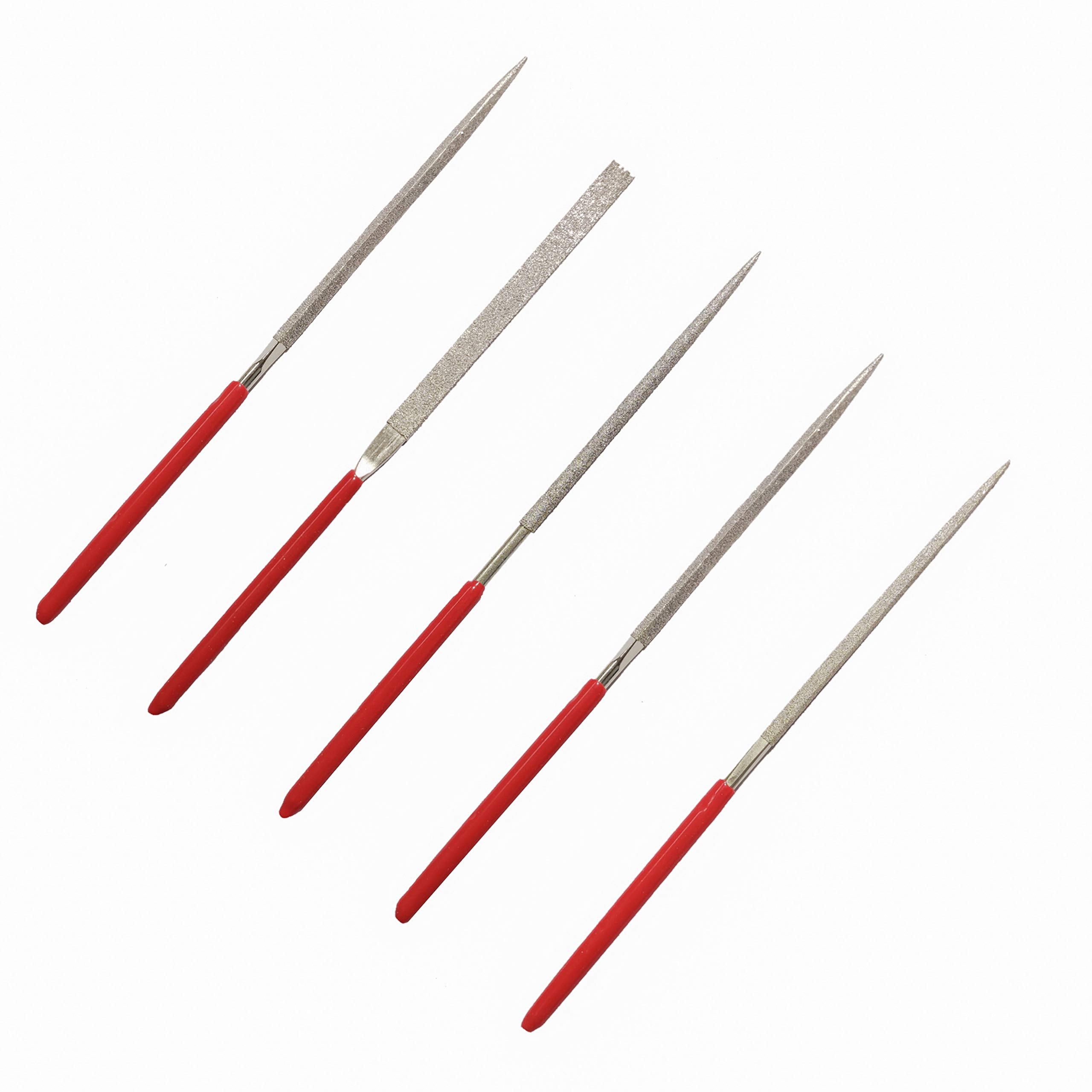 Johnson Tools Needle Mini Diamond File Set for Metal, Glass, Stone, Jewelry, Art and Craft Works (140mm, 5 Pieces) (B08KQC8B9S) Amazon Price History, Amazon Price Tracker
