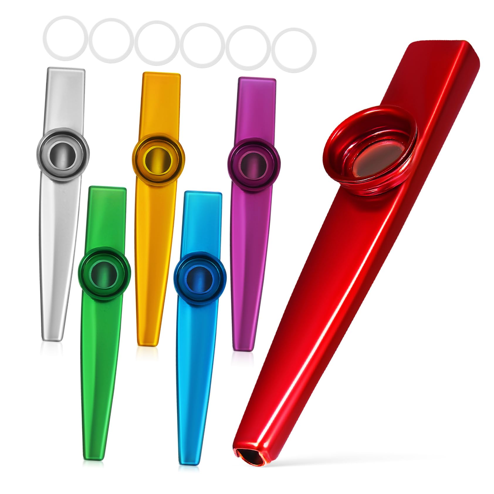 LIFKOME 6-piece Adult Kazoo Music Instrument Set for Parties Unique Musical Instruments for Boys and Girls and Adults