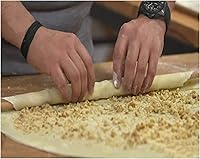 Vista 3 de Rodillos para hornear pizza y masa, rodillo de pasta de mango resistente de madera dura, rodillos de masa de pizza, herramientas de utensilios