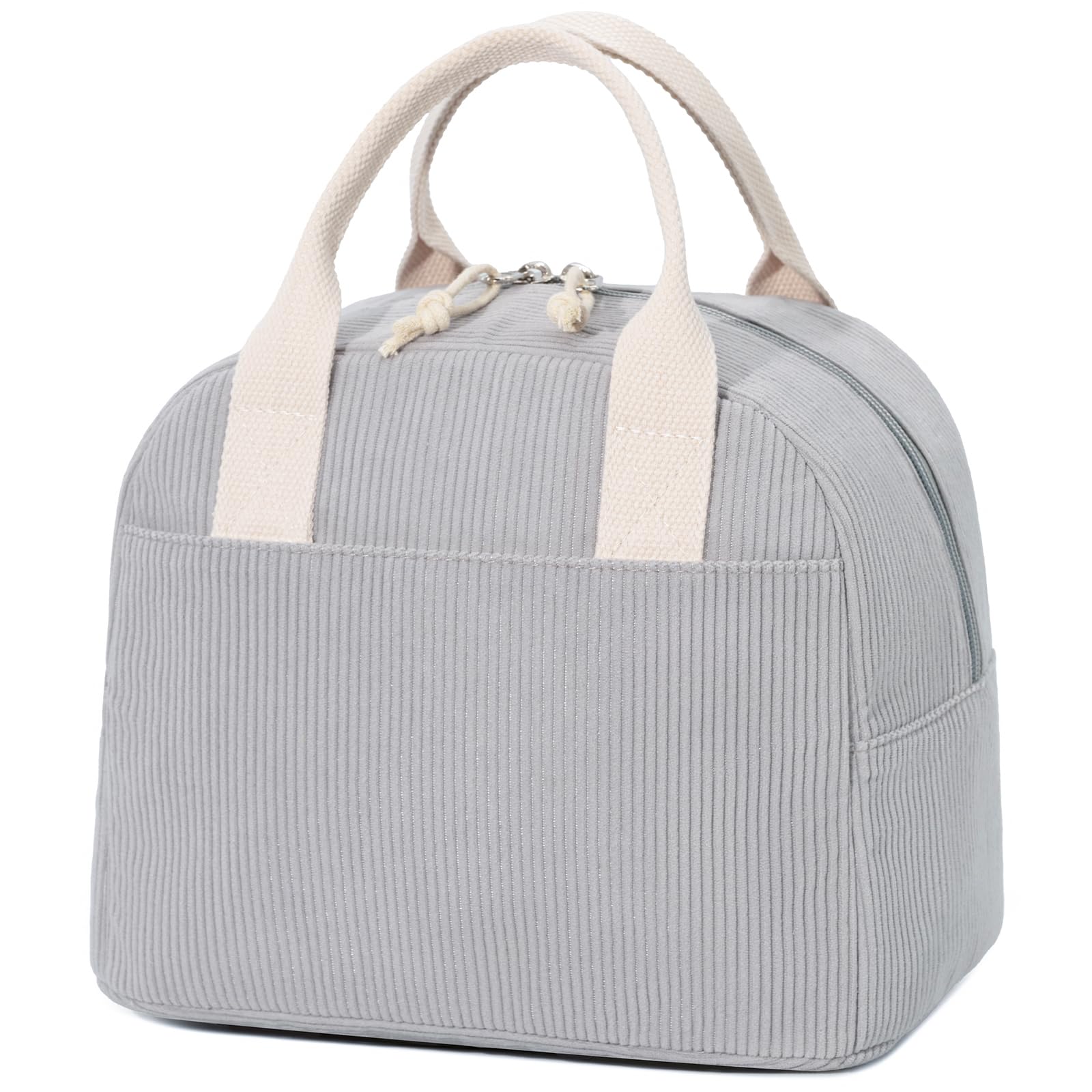 LOVELYWIND Lunch Box for Women Cute Lunch Bags for Women Lunch Tote Bags Reusable Insulated Lunch Box Large Capacity Reusable Insulated Cooler for Work or Travel Gifts or Beach 5-Cloud Gray