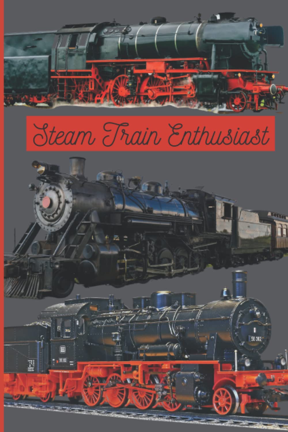 Steam Train Enthusiasts Notebook, Railway buffs, train spotting, gift for him, ferroequinologist, transport, pocketbook, stationery,: Hobbies, Railway modelling, father’s Day gift,
