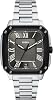 Fossil Men's Grey Silver Crosby Analog Quartz Stainless Steel Watch FS6122