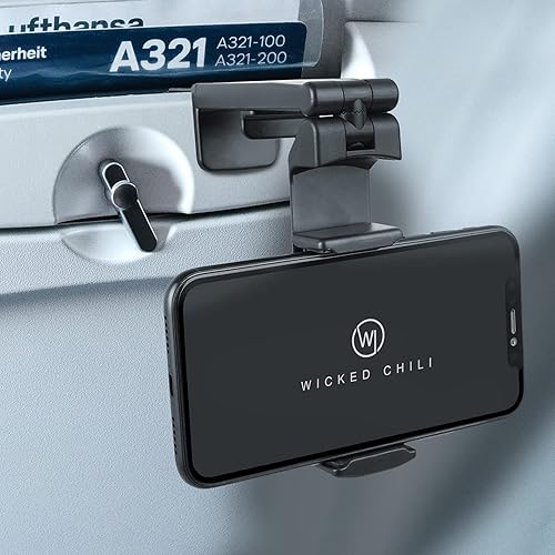 Miniatura 4 de Soporte para teléfono de avión en vuelo 2X  Gadget esencial de viaje para avión  Soporte universal plegable para smartphone de tamaño de bolsillo