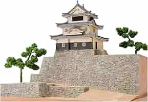 Amazon | ウッディジョー 1/150 丸亀城 木製模型 組み立てキット