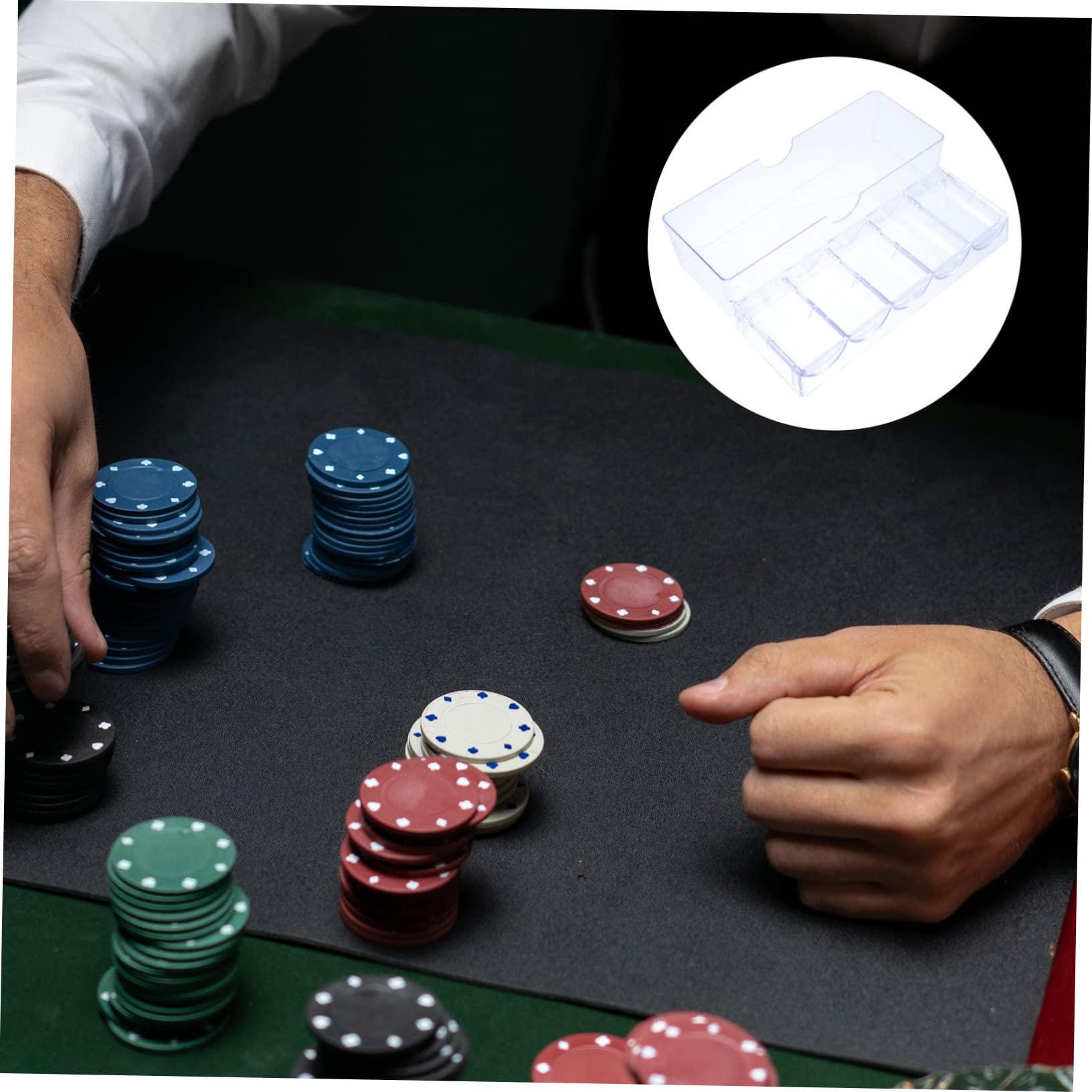 BESTonZON Boîte De Rangement Compacte pour Perles – Contenant pour Jetons De Poker pour Mahjong Jeux De Cartes Idéal pour Les Voyages