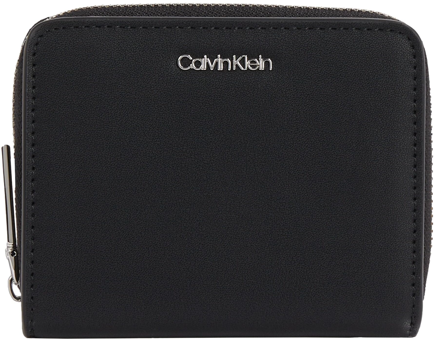 Calvin Klein Donna Portafoglio Medium Zip Around Wallet Piccolo, Nero (Ck Black), Taglia Unica