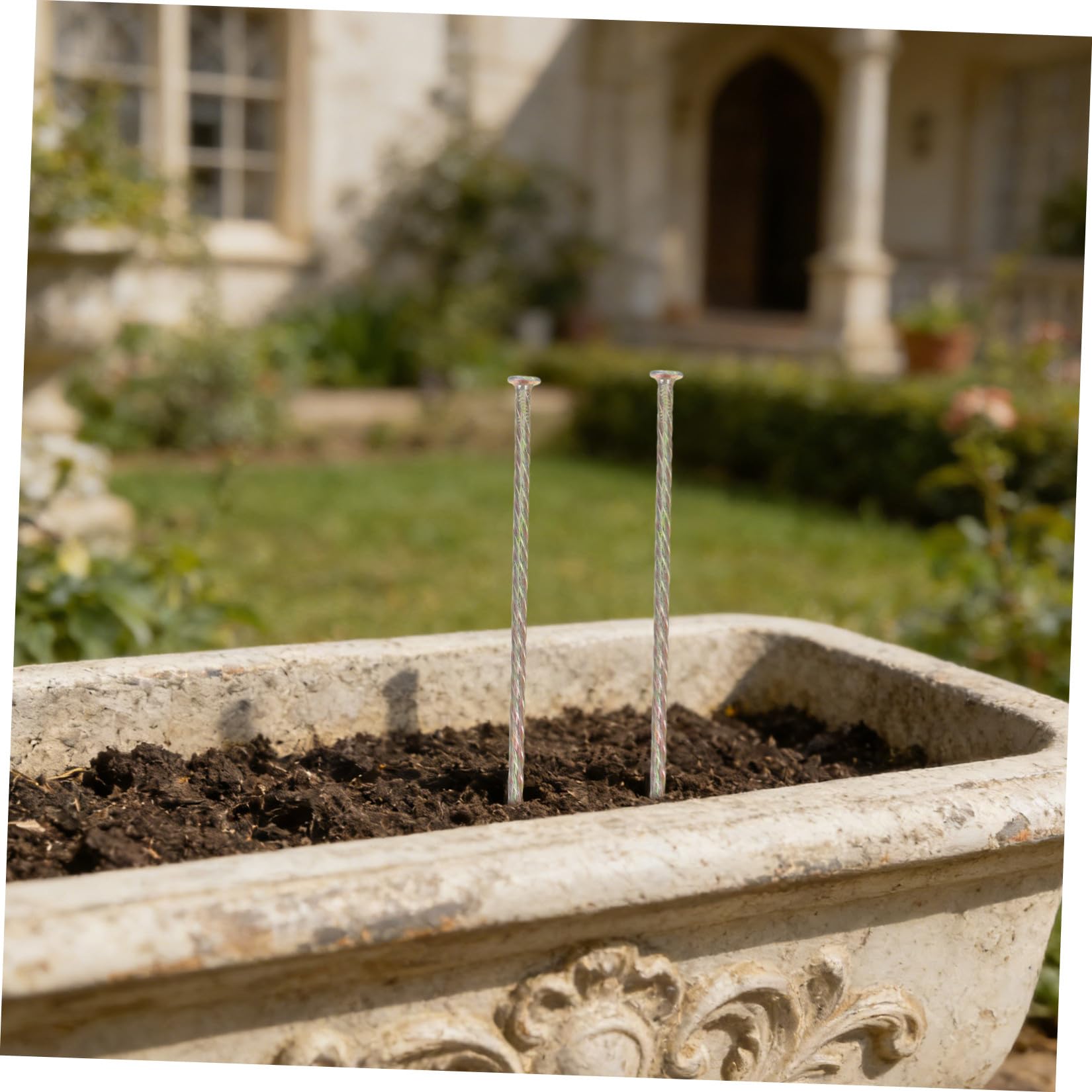 Sosoport Estacas Metálicas en Espiral Acero al Carbono de 6 Pulgadas 651 G para Césped Artificial y Bordes de Jardín para Exteriores y Césped