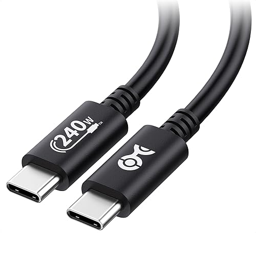 Cable Matters Cable USB C de 240 W - 6.6 pies, hasta carga de 240 W, 480 Mbps, sin soporte de video, cable de carga USBCcable de carga USBC para
