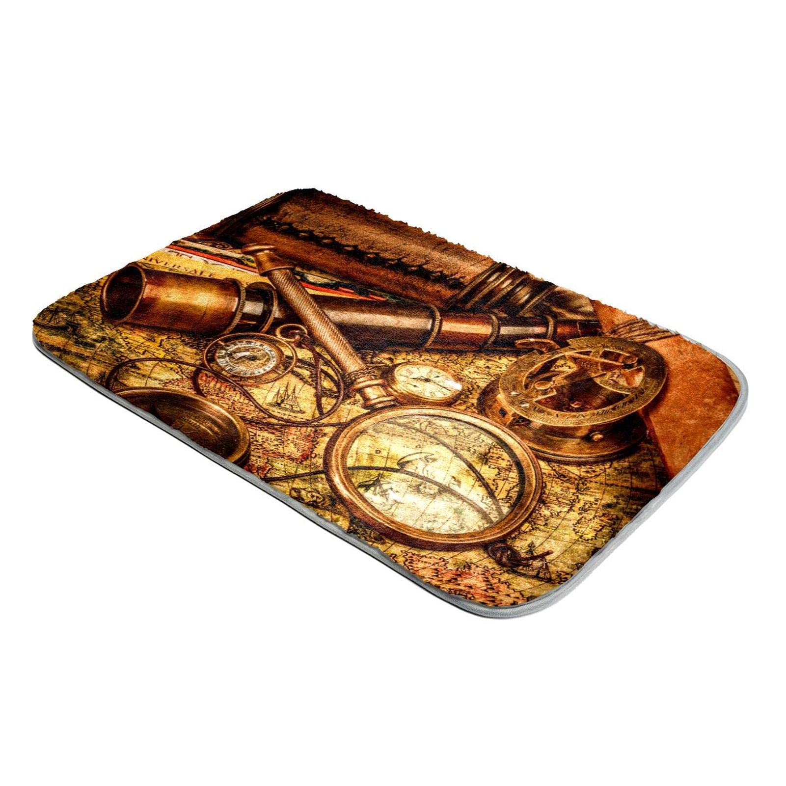 Tapis en fausse fourrure blanche moelleux loupe vintage bureau