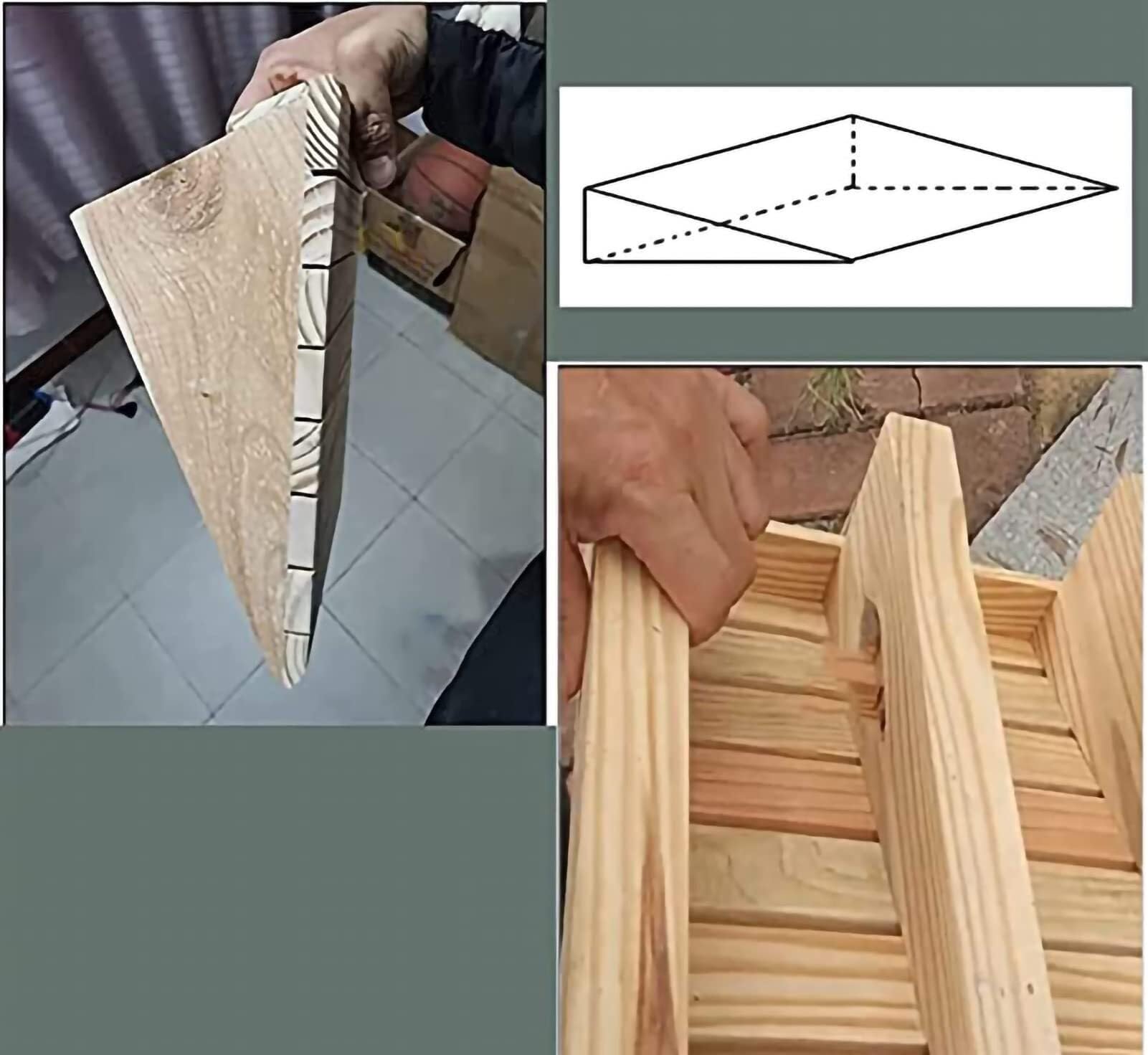 Rampa de entrada de madera portátil, superficie antideslizante resistente para puertas, rampa de movilidad de madera maciza para silla de ruedas, scooter, bicicleta