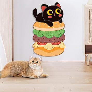 Corner Cat Scratcher Funny Furniture Protector Corner Pad | Funny Cat Scratch Wall Pad for Scratching Protection Kitten Climbing Couch Bed Carpet Door Floor Living Room