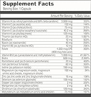 Vista 9 de BariatricPal Multivitamínico UNO 1 por día! Cápsula multivitamínica bariátrica con 60 mg de hierro Cápsula fácil de tragar Vitamina