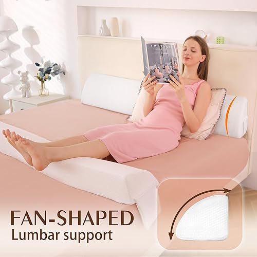 Miniatura 4 de Almohada de cuña de cama para cabecero, colchón de cama, relleno de huecos, espuma viscoelástica, para cerrar el espacio entre la pared del cabecero