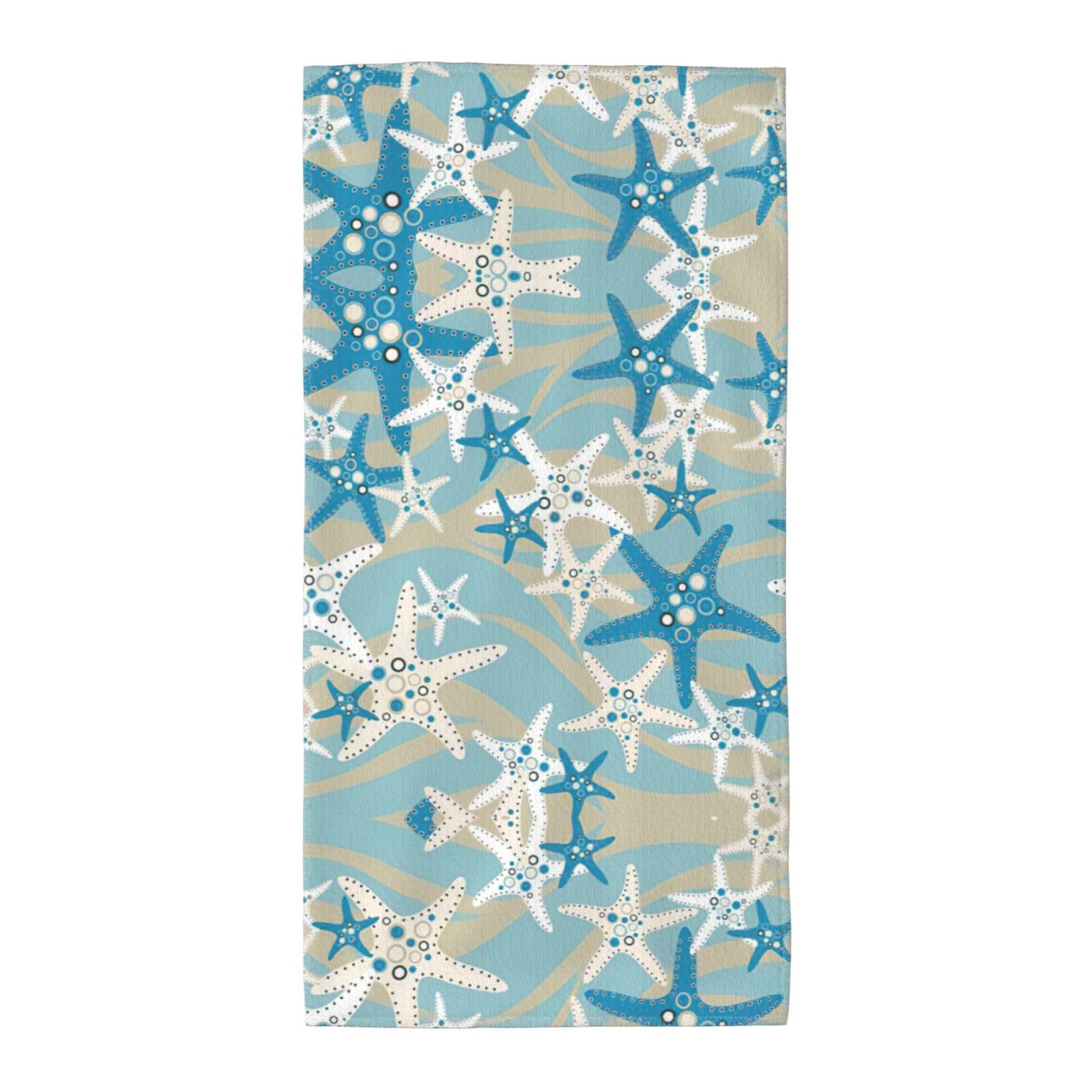 SDEGTHO Beautiful Starfish Fashion Printed Bath Towel High Water Absorption For Hiking Trip
