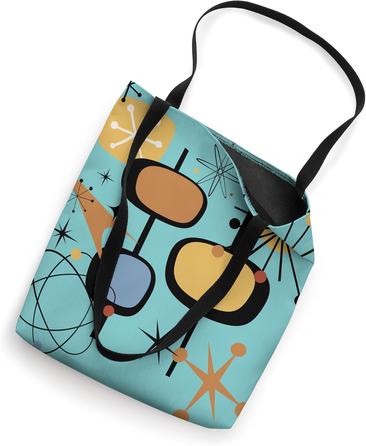 Retro Mid Century Modern MCM Vibe Aesthetic Futuristic Art Tote Bag