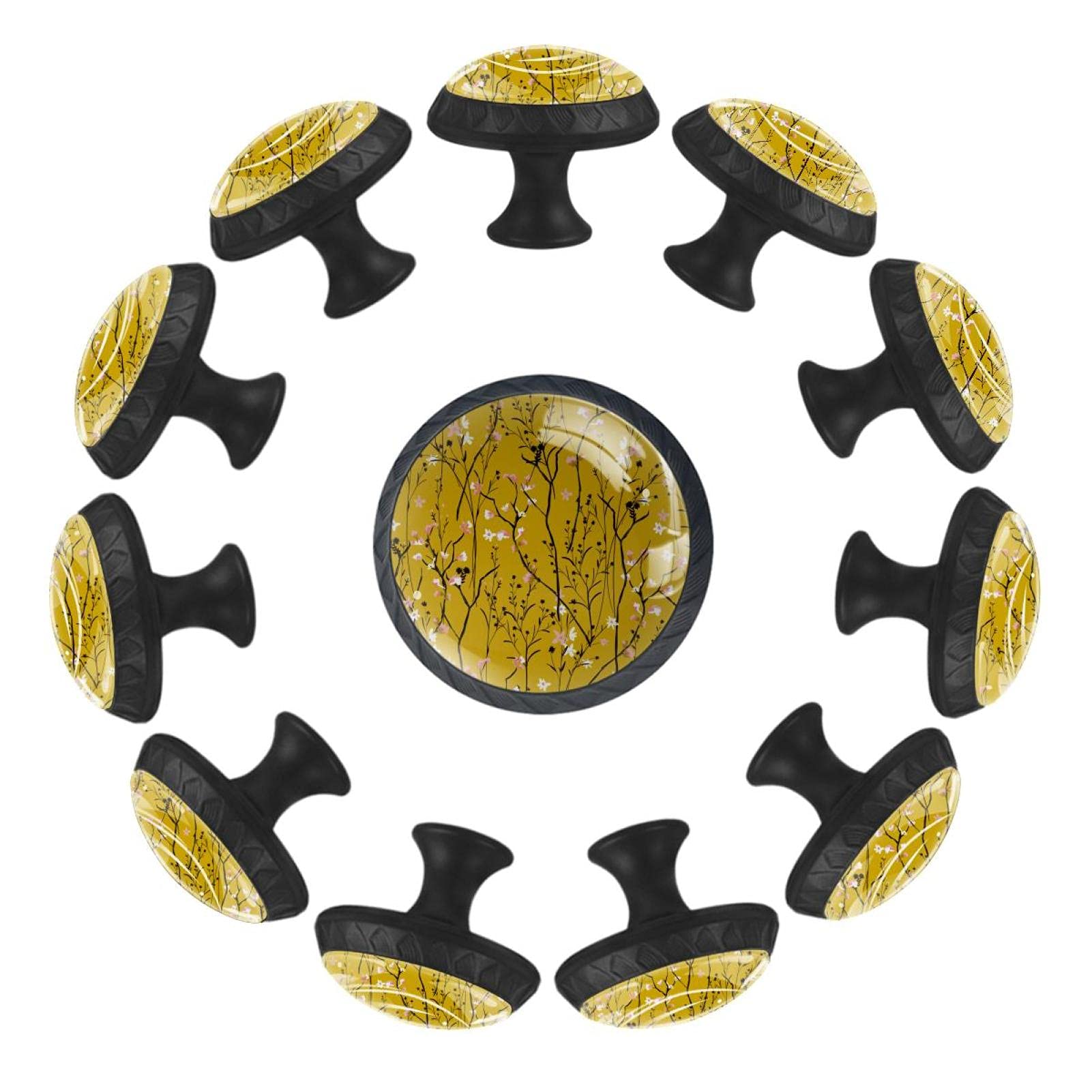Boutons de tiroir fleur rose 35 mm pour rénover une commode de salle de jeux
