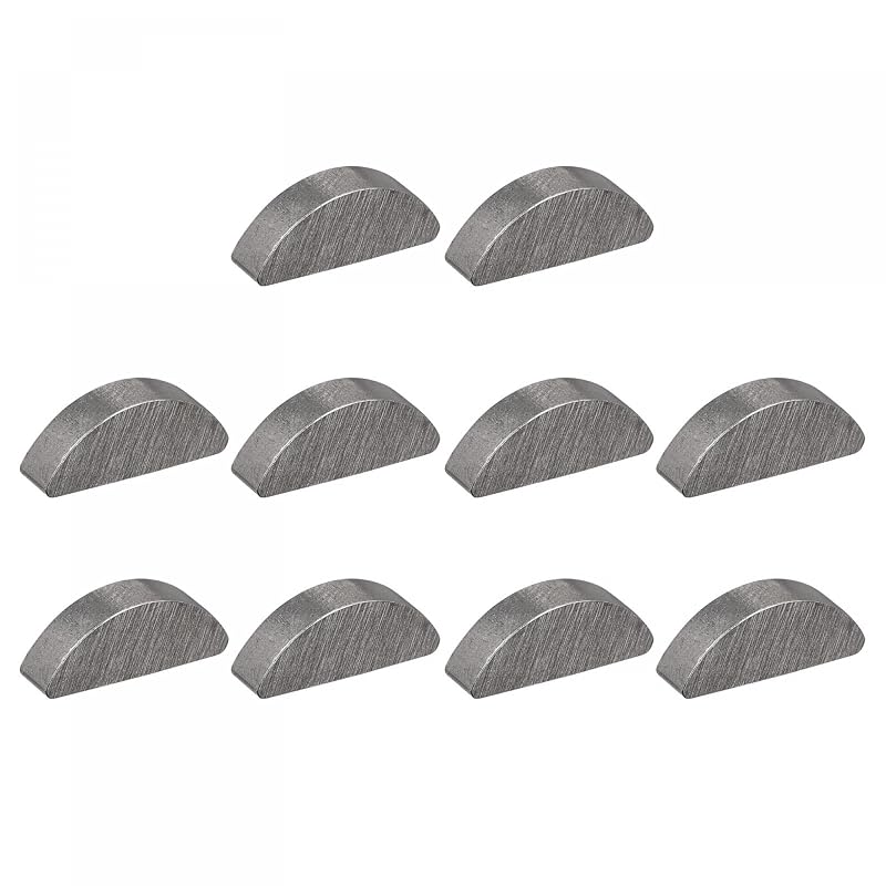 Chavetas Meia-Lua Woodruff uxcell em Aço 3 mm x 5 mm x 13 mm – 25 unidades