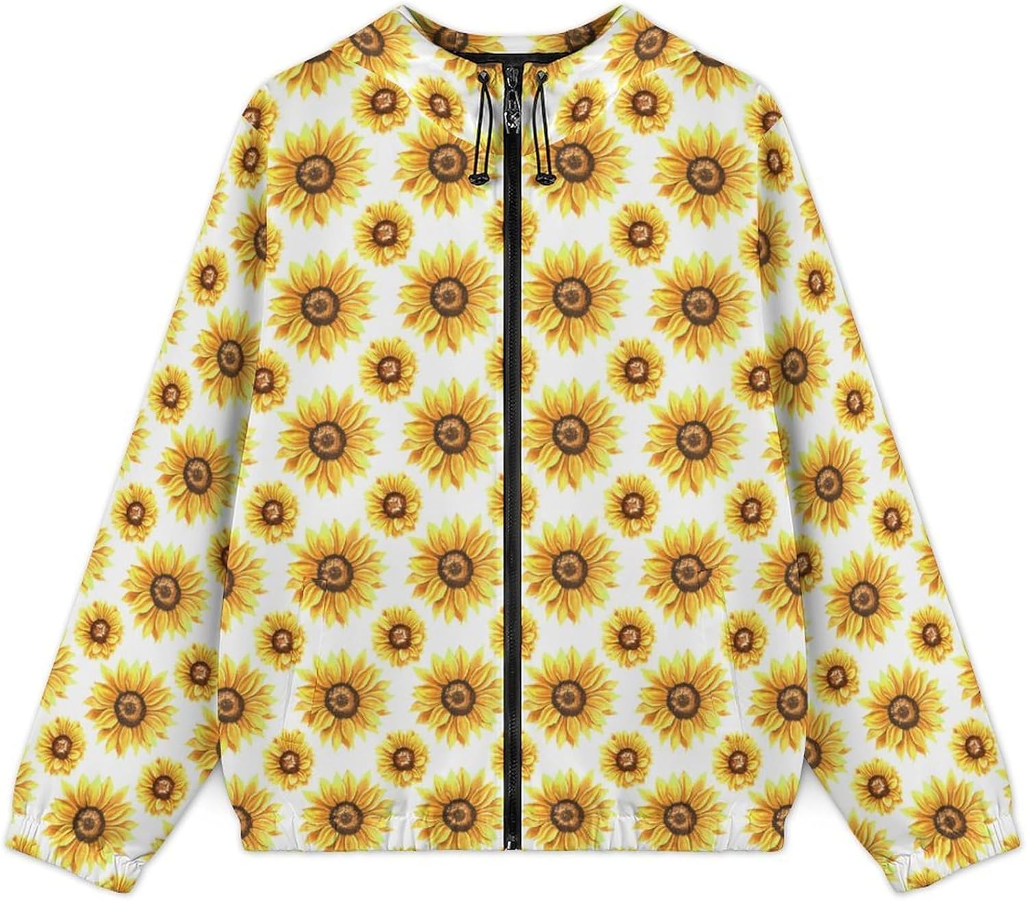 Giraffe Skin Pattern Men's Windbreaker Jacket Lightweight Hooded Windbreaker Coat with Pockets