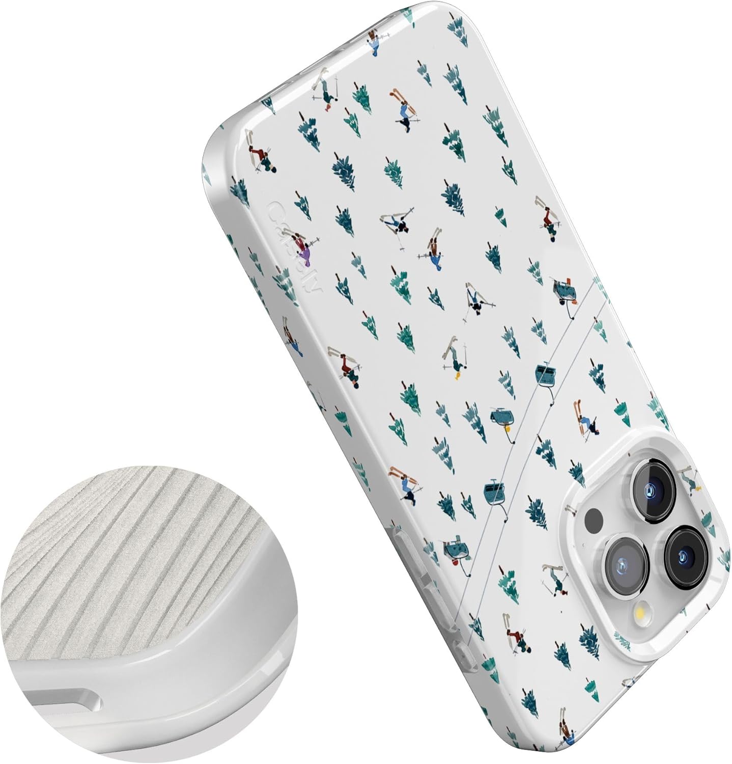 Casely iPhone 15 Pro Case | We've Peaked | Après Ski Mountains | Compatible with MagSafe | Classic Ultra Thin Design