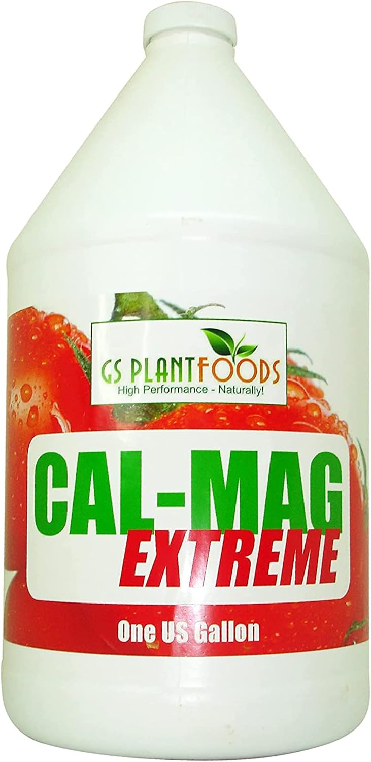 GS Plant Foods Cal-Mag Extreme Liquid 1 Gallon Fertilizer with Calcium, Magnesium, Iron and Sulfur Supplement, Corrects Secondary Nutrient & Trace Element Deficiencies, N-P-K of 2-0-0