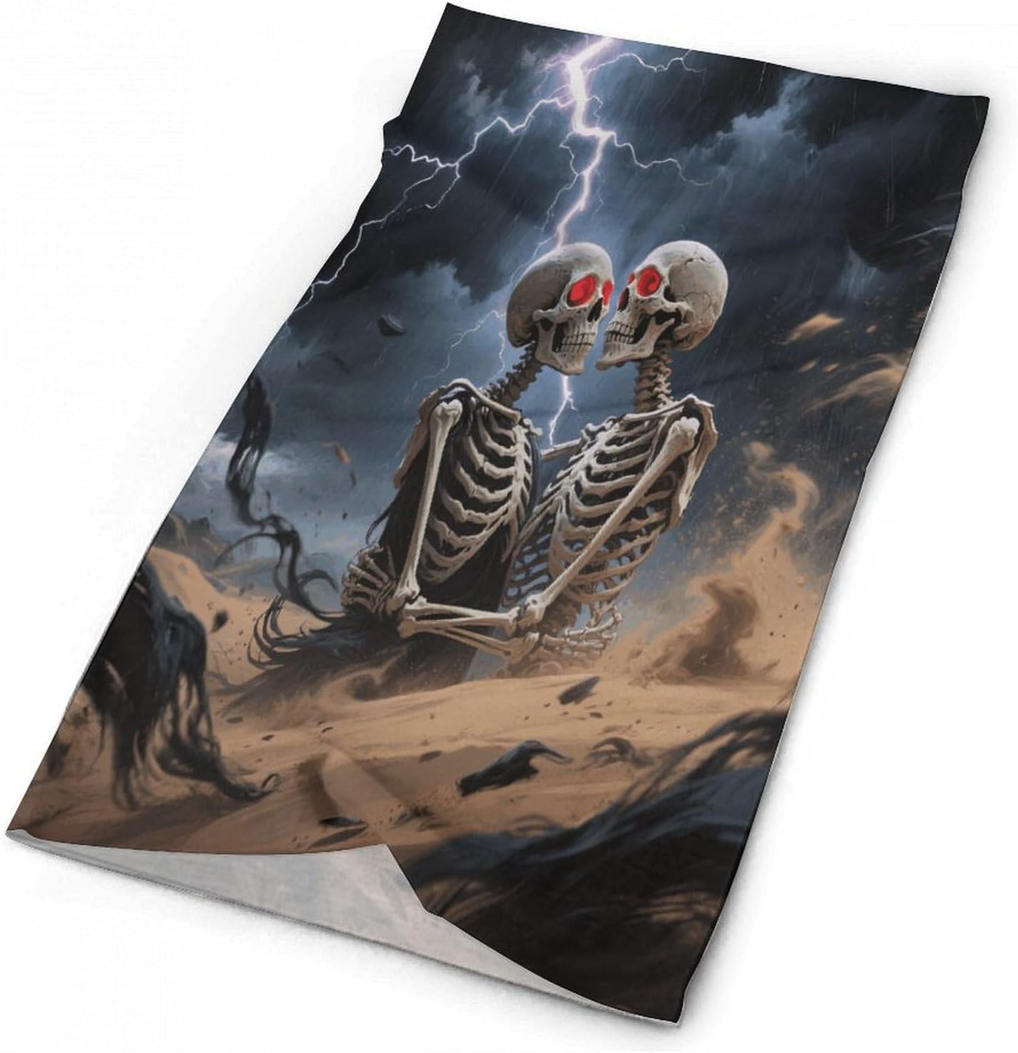 The Lovers Skull Neck Gaiter for Men Women Cooling Wrap Headwear Winter Head Wrap Scarf Beautiful Headband Personality Balaclava Sport Magic Scarf Windproof Hair Bandana