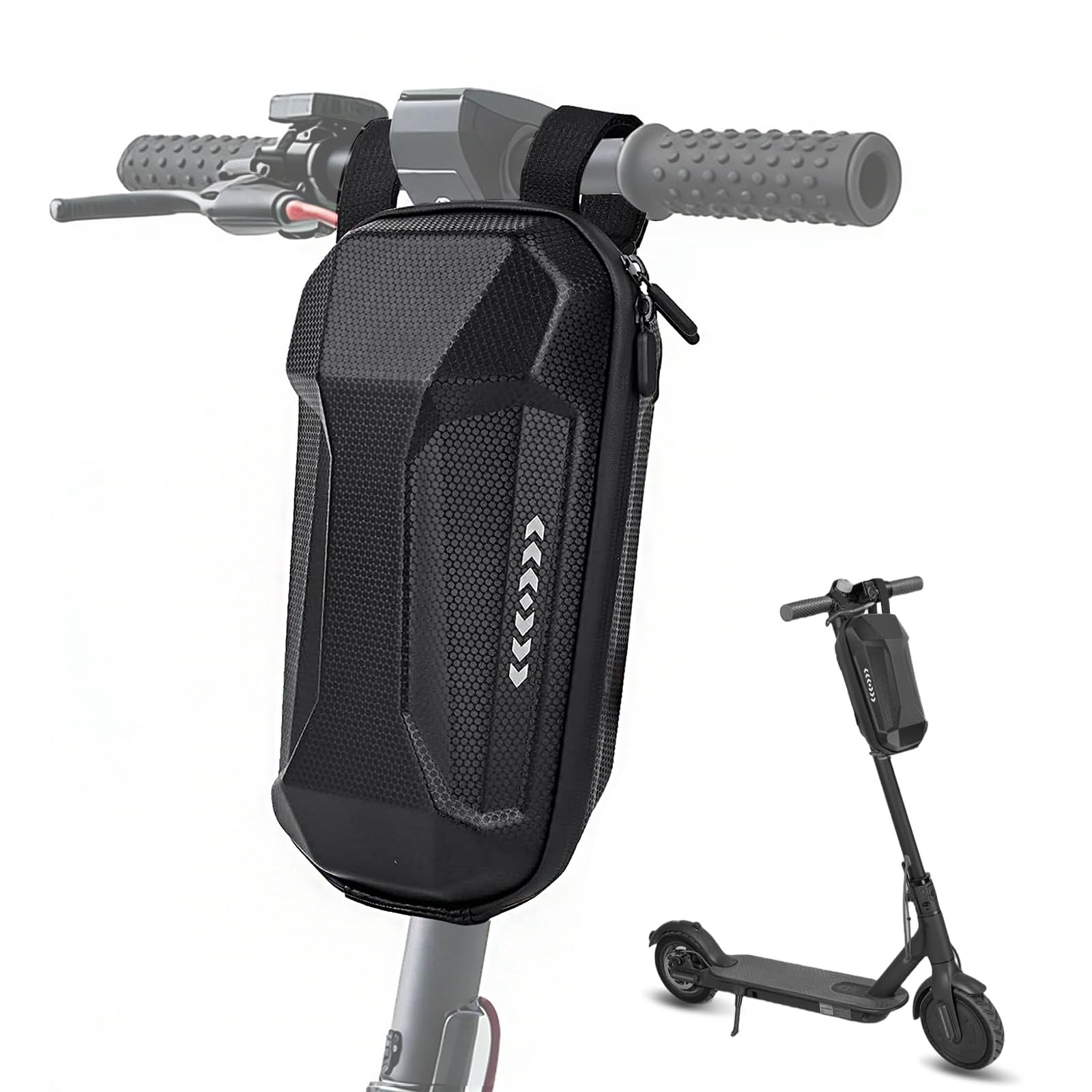 Bolsa para scooter E para scooter, bolsa de manillar, bolsa de cierre rápido con 3 l de gran capacidad, para scooter eléctrico Xiaomi Mijia M365 Pro E ES1/2/3/4, resistente al agua, accesorios para