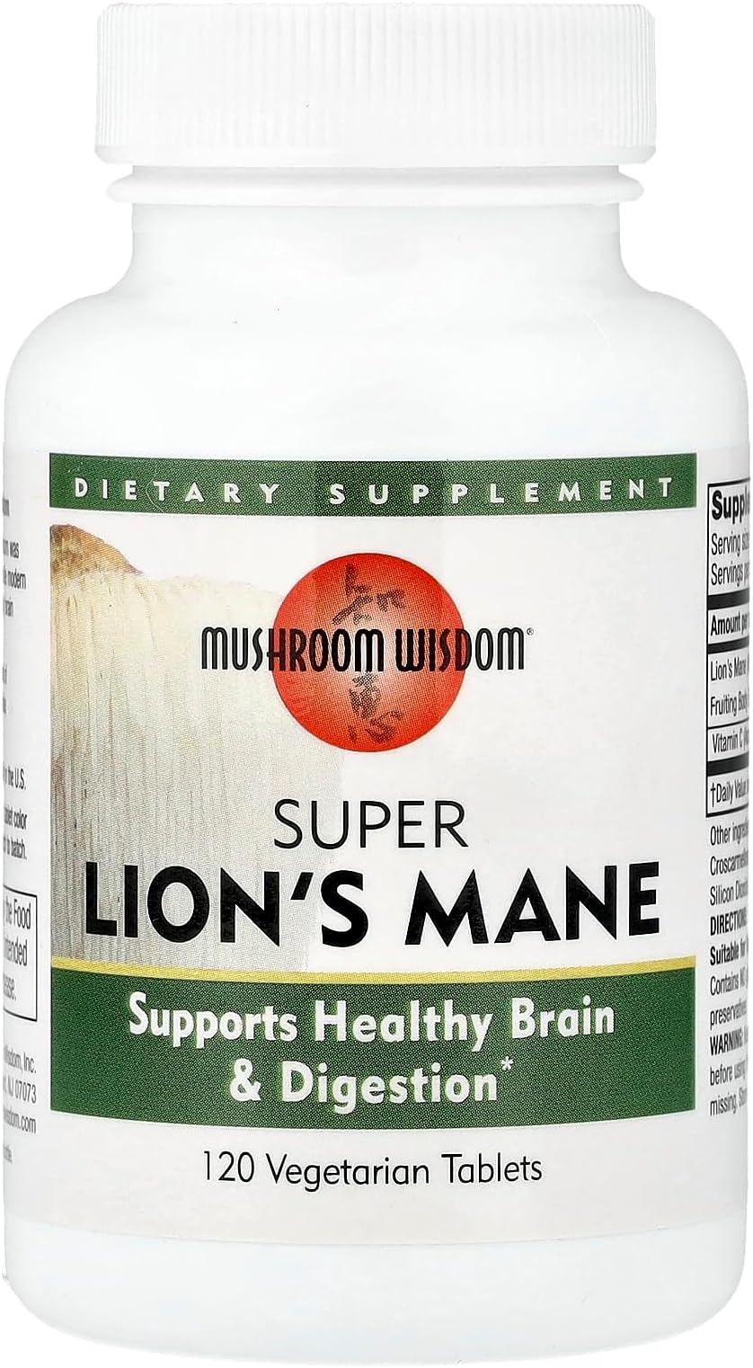 Mushroom Wisdom Super Extract, Lion's Mane, 120 Count